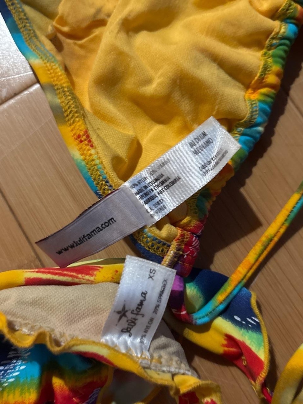 Luli Fama Multicolor Ocho Rios Rhinestone Bikini Set - Picture 3 of 4